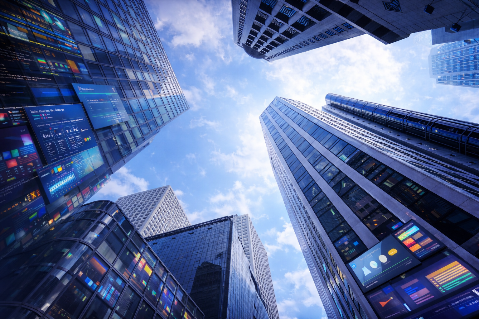 Abstract technology and innovation visual